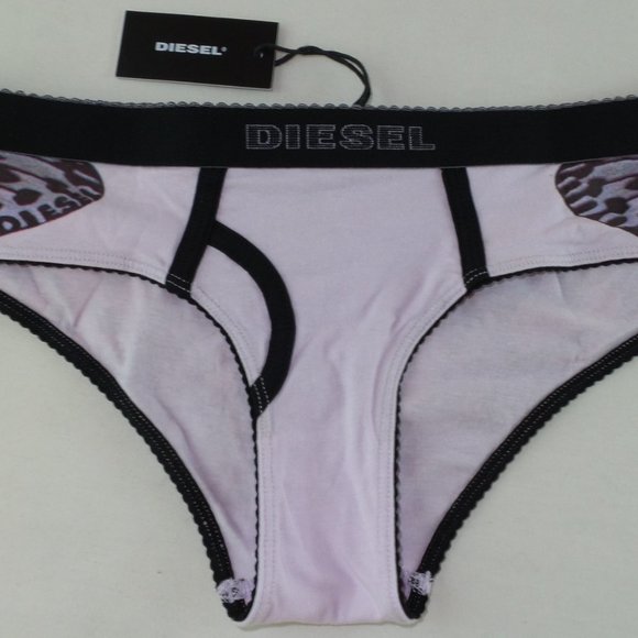 Diesel Women's Briefs Panties Medium Multi Color Cool 360 Onyx Print New - Picture 3 of 6